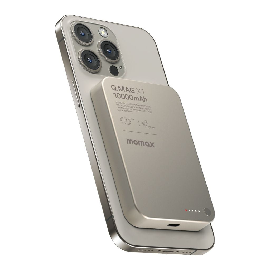 Momax Q.Mag X1 10000 mAh Gen2 15W Magsafe Wireless Power Bank