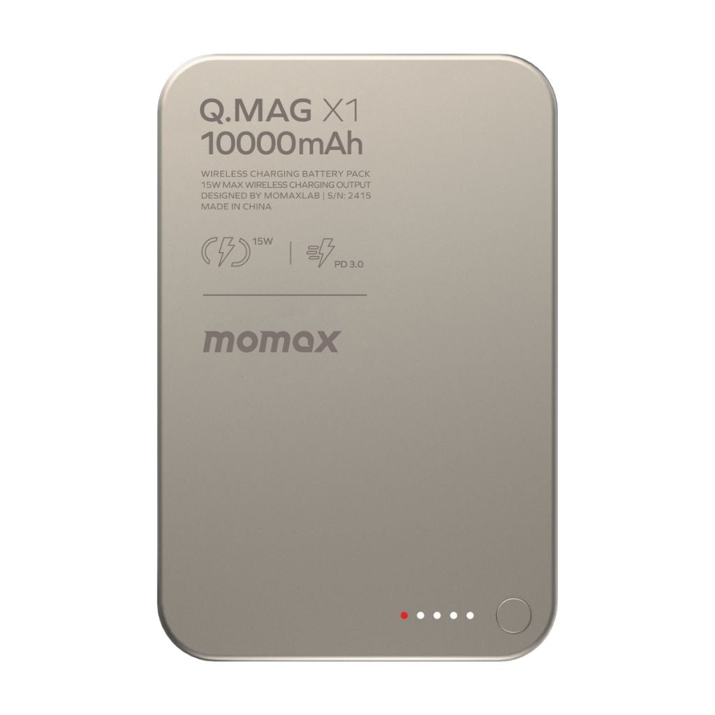 Momax Q.Mag X1 10000 mAh Gen2 15W Magsafe Wireless Power Bank