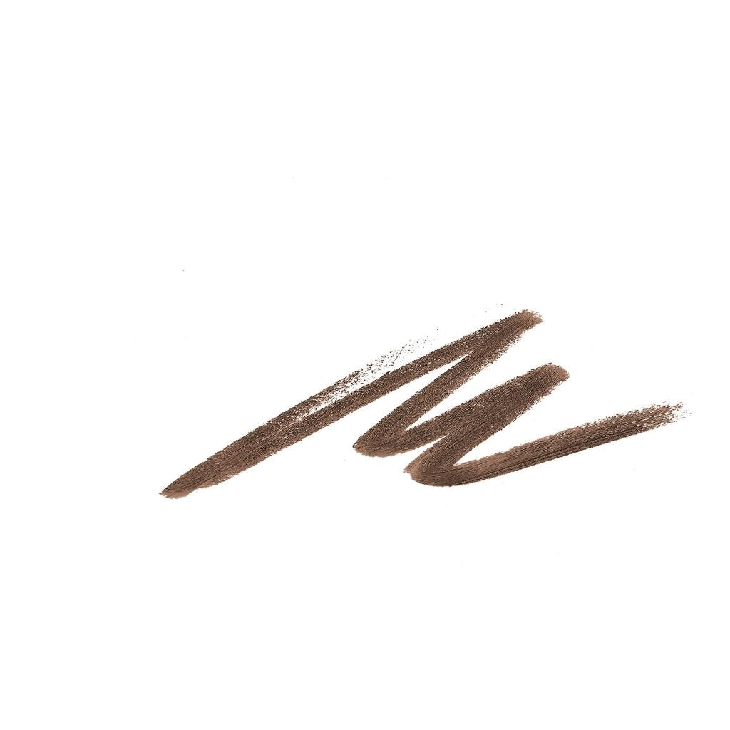 Brown eyebrow pencil on a white background