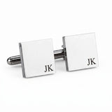 Engraved Square Shape Cufflinks