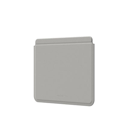 Gray wallet on a white background