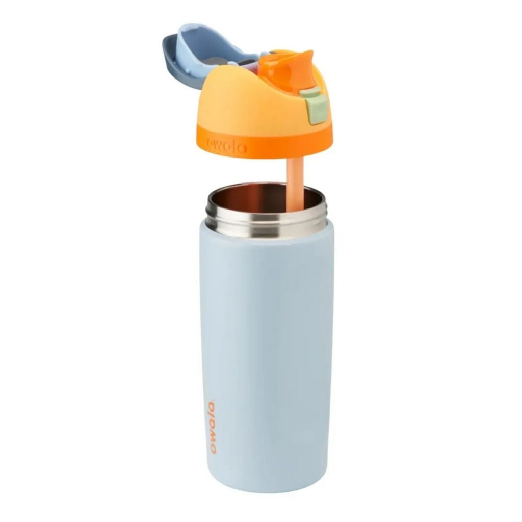 Owala FreeSip 2 pack Stainless Steel Water Bottles 473 ml/16 oz - Yellow and Light Blue
