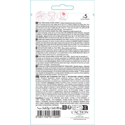 Back of a product packaging with text and branding on a white background