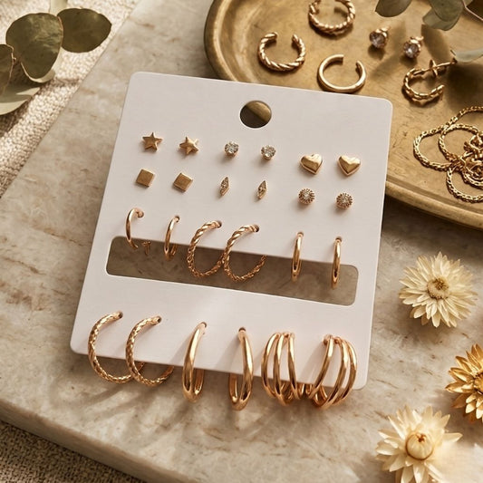 Modern Mix & Match Earrings Set