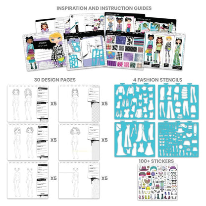 Fashion Angels Streetwear Fashion Design Sketch Portfolio
