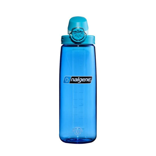 Nalgene Sustain 24oz On-The-Fly Tritan Bottle – Blue Aqua with Blue Aqua Cap