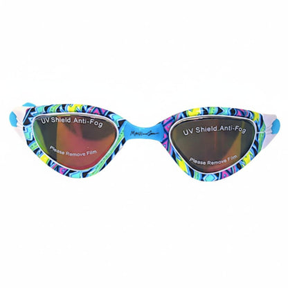 Maui and Sons Anti-Fog UV-Protected Swim Printed Goggles - Blue