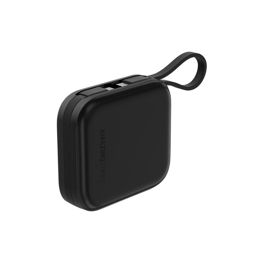 At Thunder Go 10000 mAh Power Bank With Built-In 2 Usb-C Cables