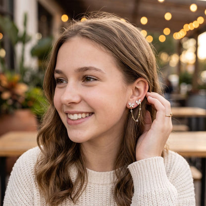 Butterfly Dream Chain Earrings