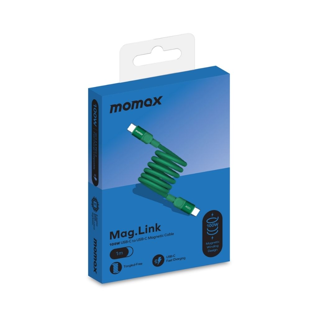 Momax Mag Link 100W USB-C To USB-C Magnetic Cable 1M