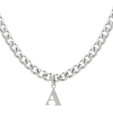 Chunky Chain Initial Pendant Necklace