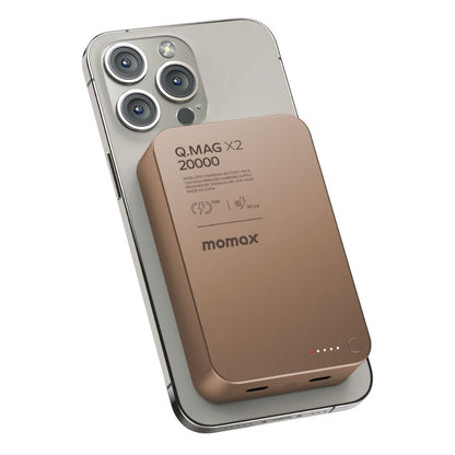 Momax Q.Mag X2 20000 mAh Gen2 Magsafe Wireless Power Bank