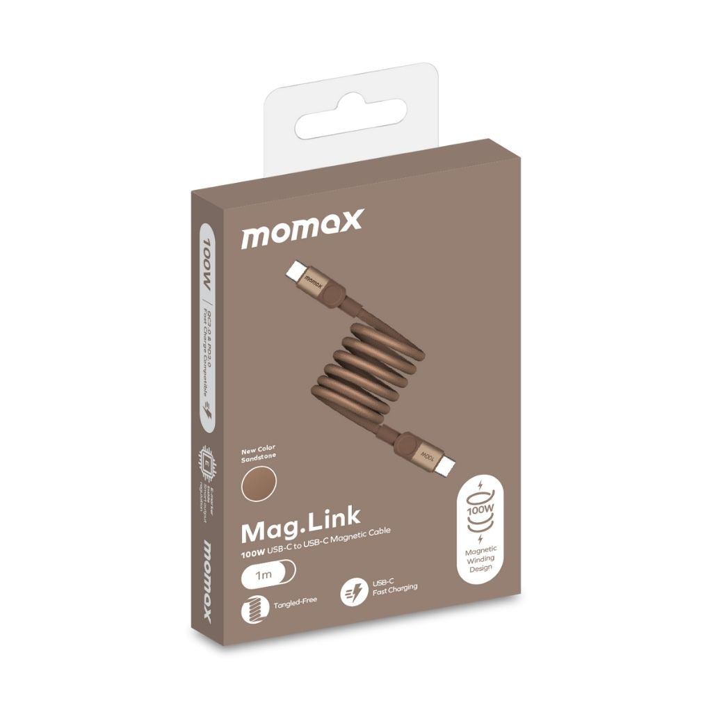 Momax Mag Link 100W USB-C To USB-C Magnetic Cable 1M