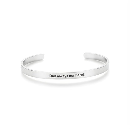 Engraved Name Men's Bangle