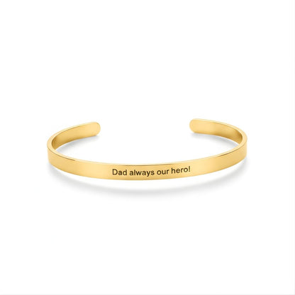 Engraved Name Men's Bangle