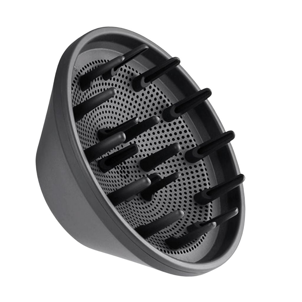 Gray hair dryer diffuser on a white background