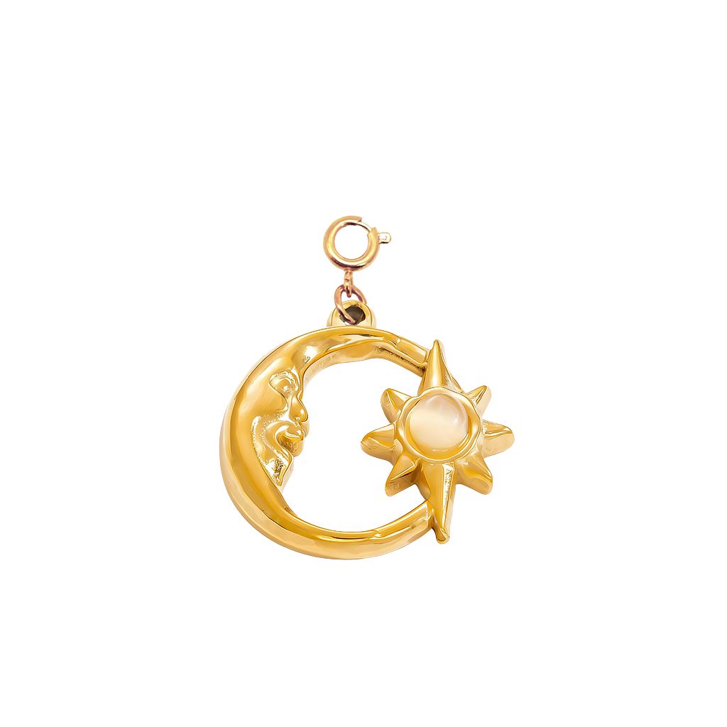 Gold Sun & Moon Harmony Charm