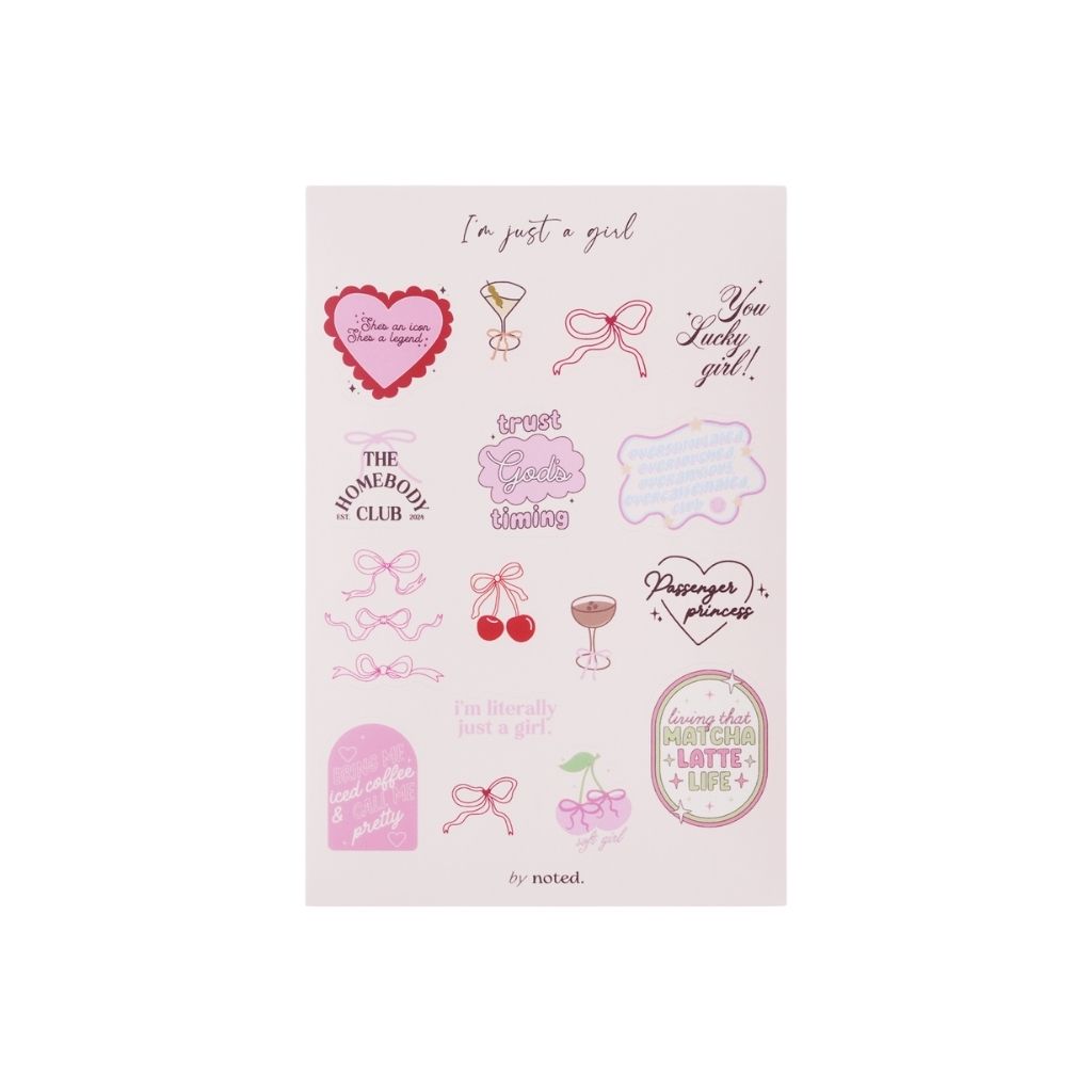 Minimal Productive Stationery Bundle – Notebook, Memo Pad & Sticker Set