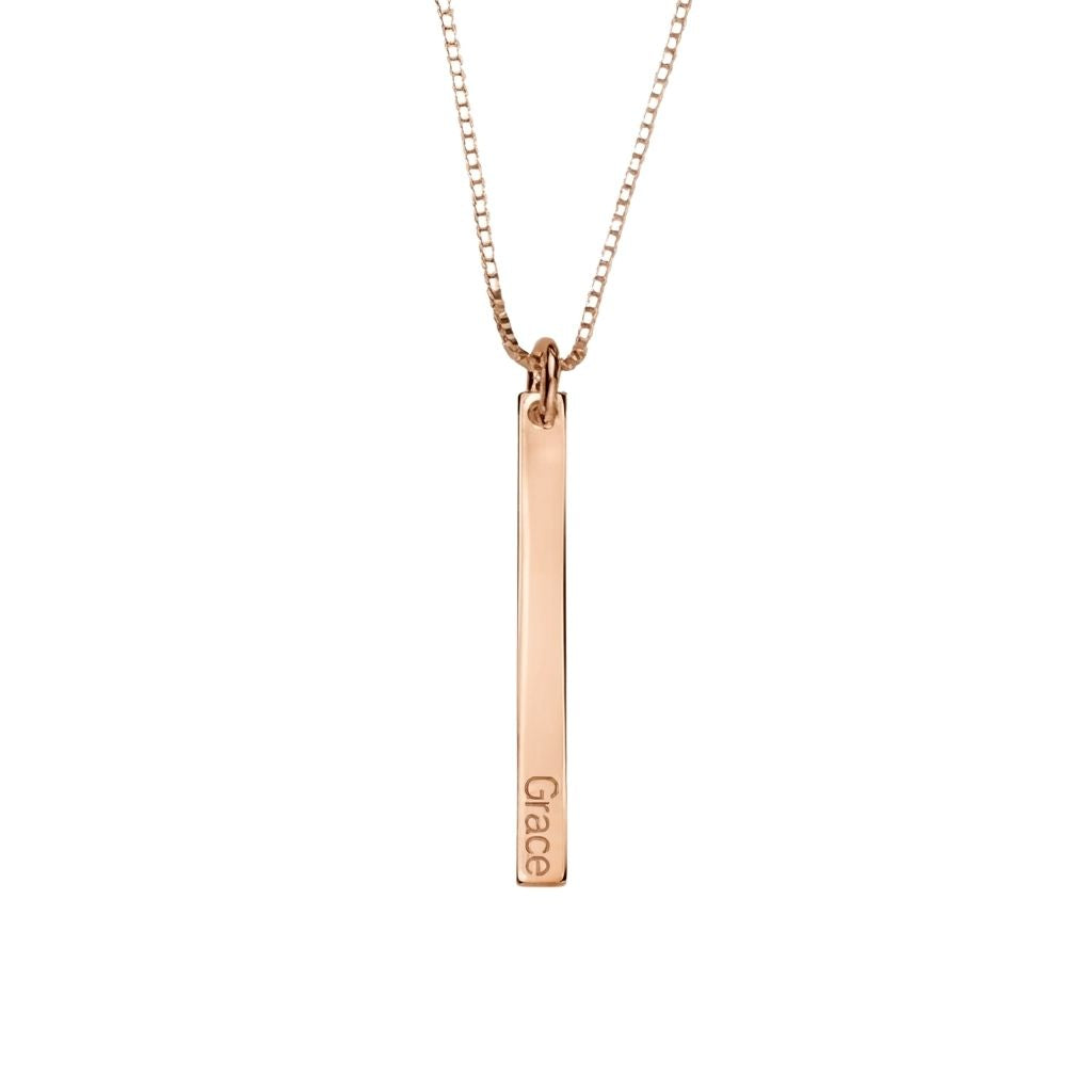 Dainty Vertical Bar Necklace