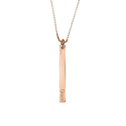Dainty Vertical Bar Necklace