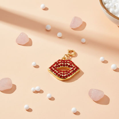 Red Lips Quirky Charm