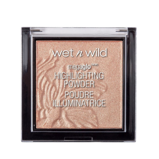 Wet n Wild highlighting powder in a black compact on a white background