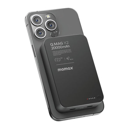Momax Q.Mag X2 20000 mAh Gen2 Magsafe Wireless Power Bank