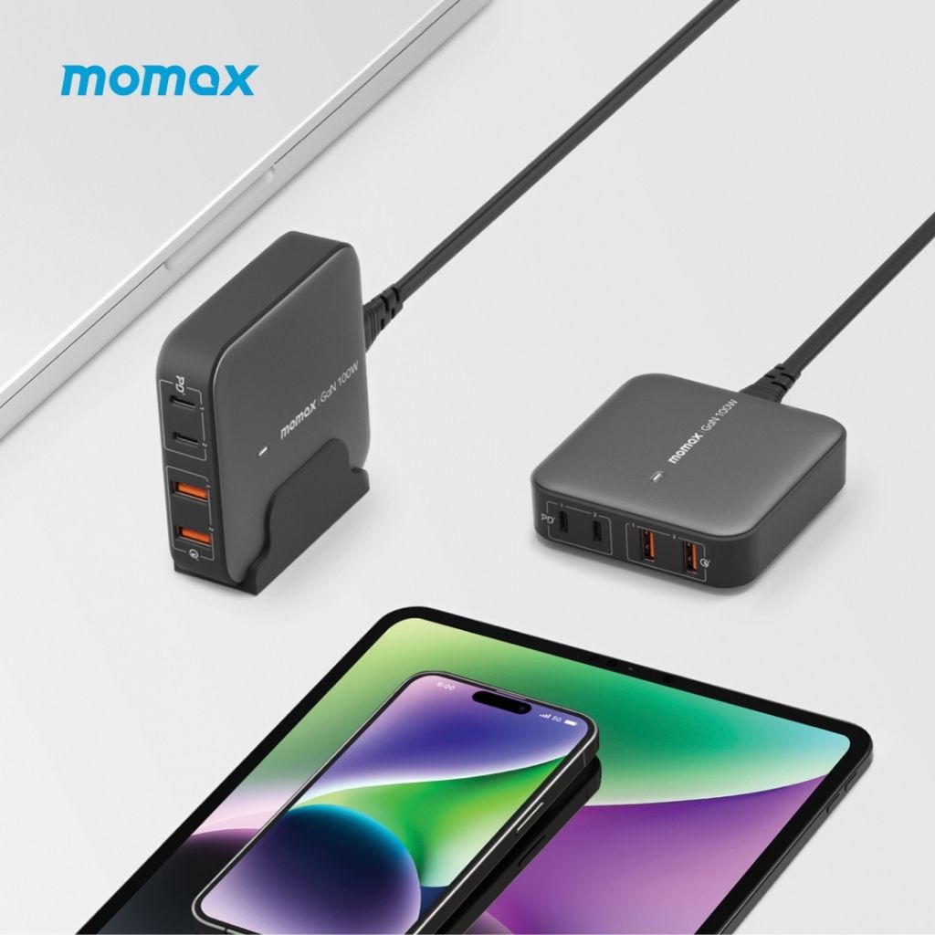 Momax Oneplug 100W 4 Port GaN Desktop Charger