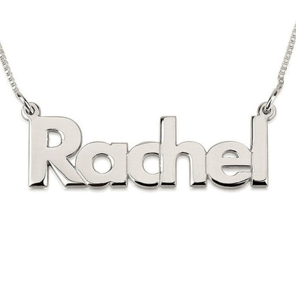 Silver 'Rachel' necklace on a white background