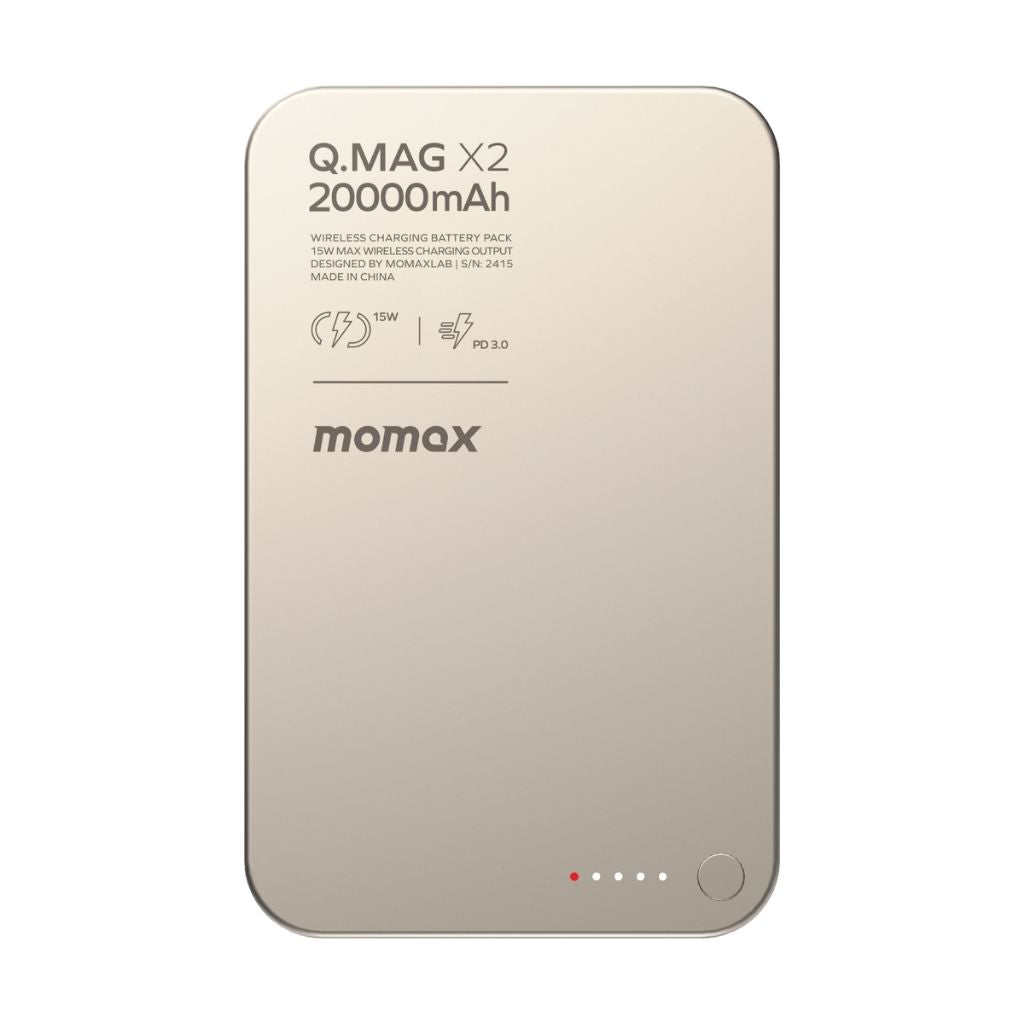 Momax Q.Mag X2 20000 mAh Gen2 Magsafe Wireless Power Bank