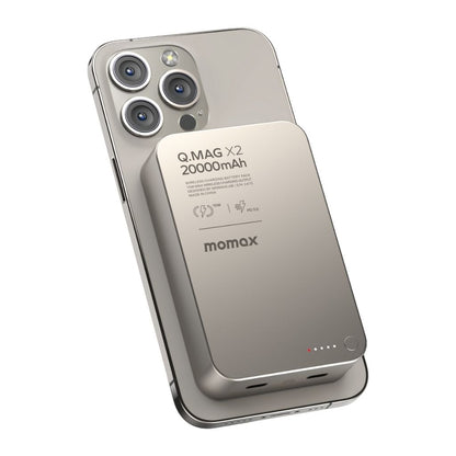 Momax Q.Mag X2 20000 mAh Gen2 Magsafe Wireless Power Bank