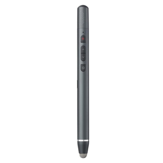 Black electronic pen with buttons on a white background