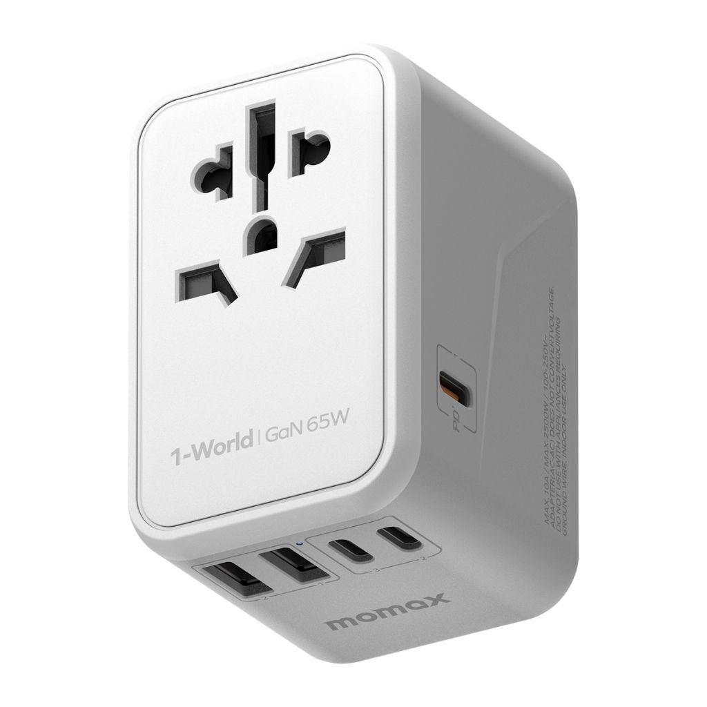Momax 1World 65W GaN AC Travel Charger
