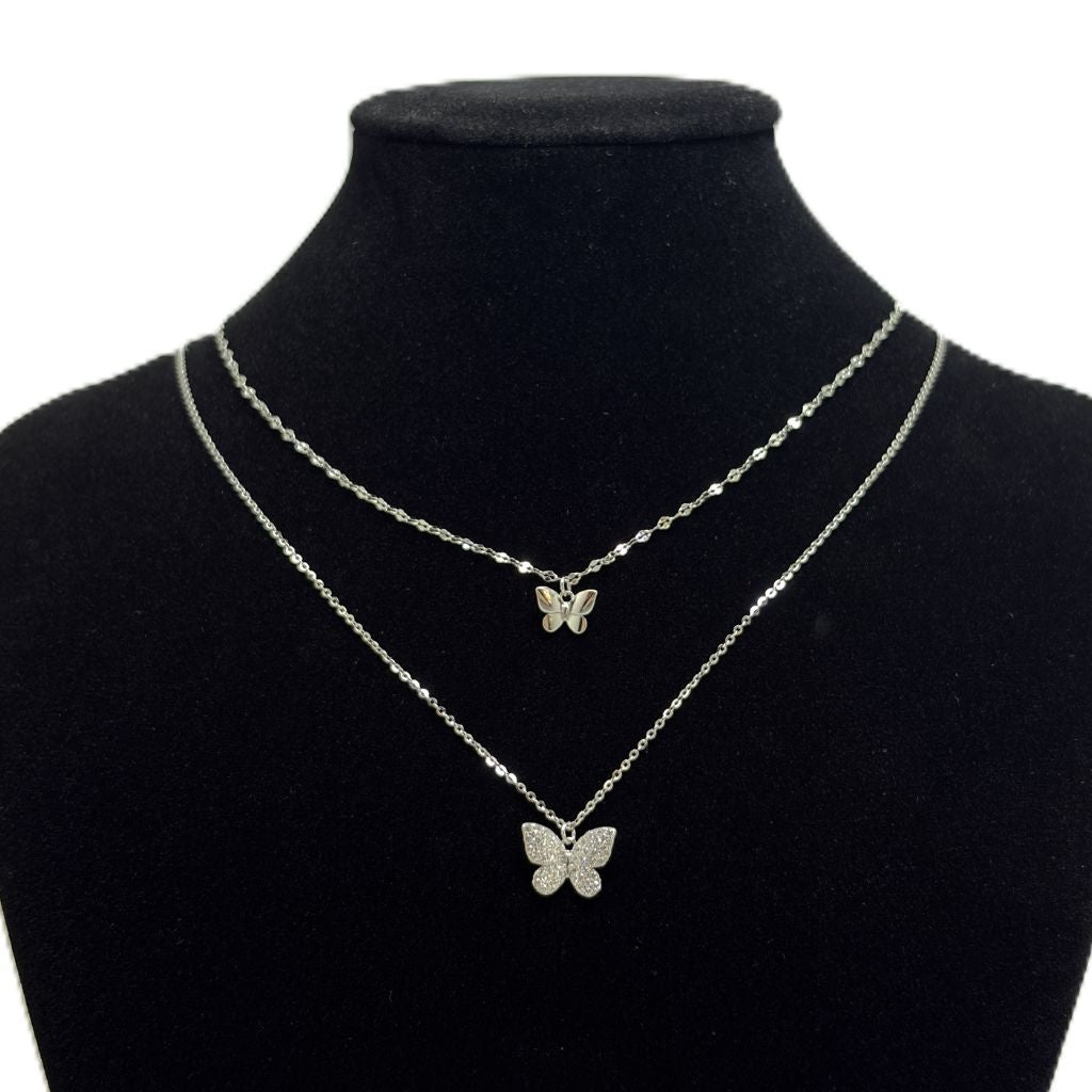 Butterfly Glow Layered Necklace