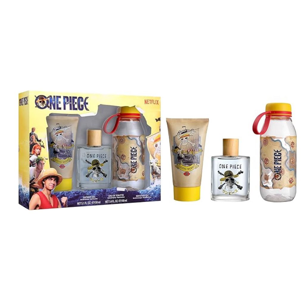 Netflix One Piece-Edt 100 ml + Shower Gel 150 ml + Water Bottle Gift Set