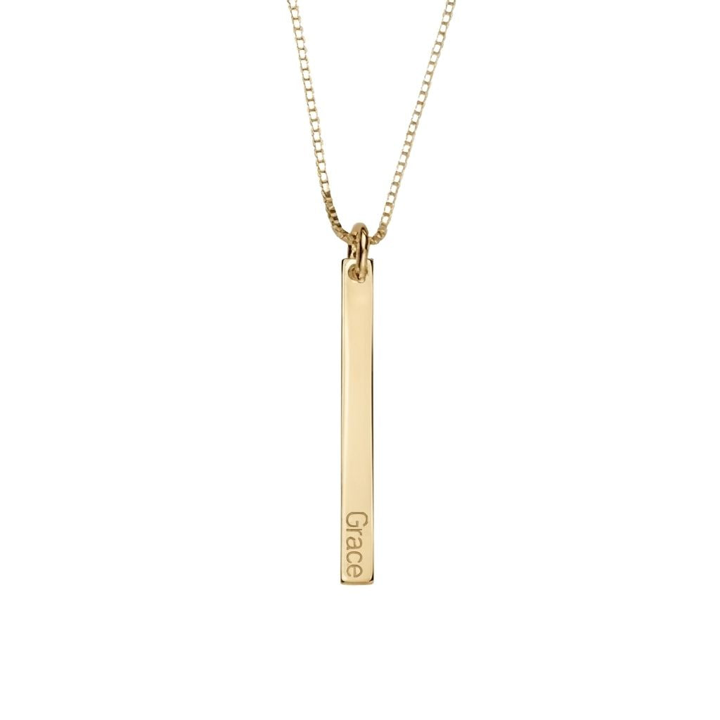 Dainty Vertical Bar Necklace