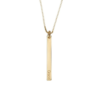 Dainty Vertical Bar Necklace