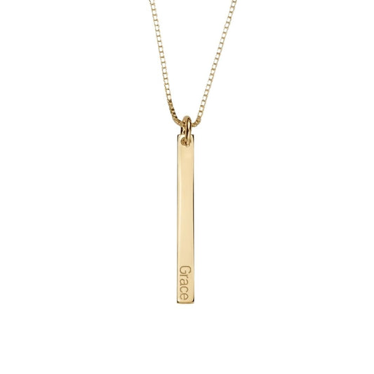 Dainty Vertical Bar Necklace