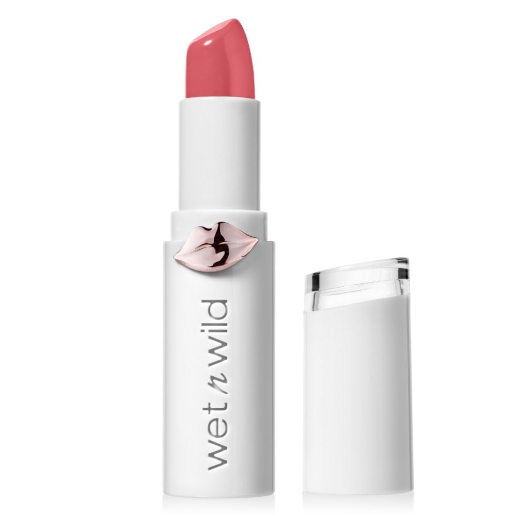 Wet n Wild lipstick with packaging on a white background