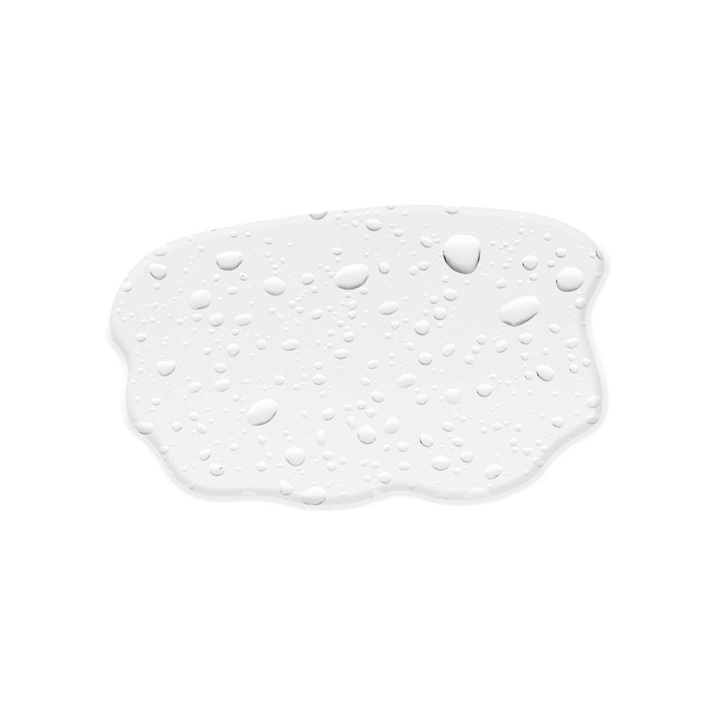 White wet sponge on a white background