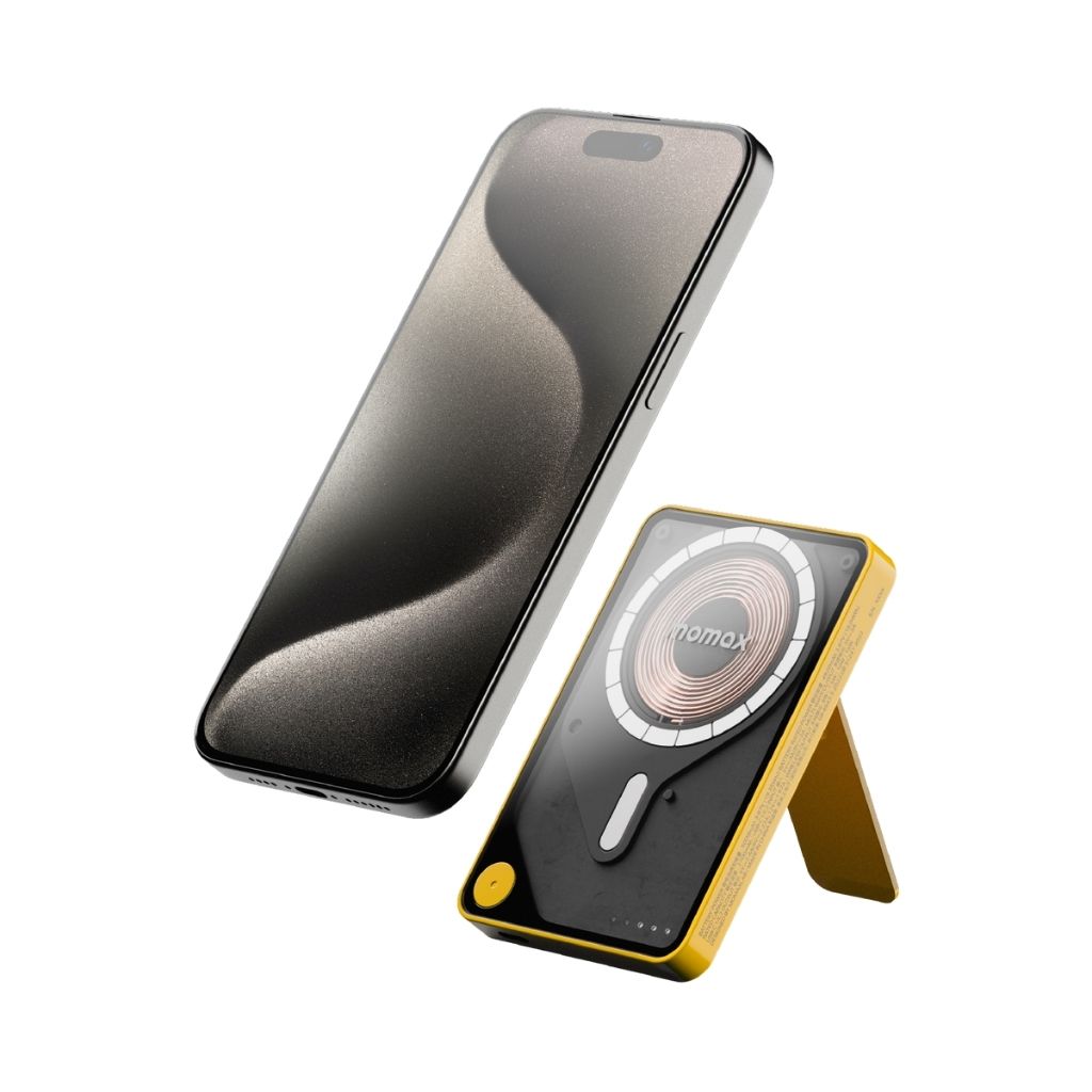 Momax Magnetic Wireless Power Bank 5000mAh with Stand and USB-C Fast Charging