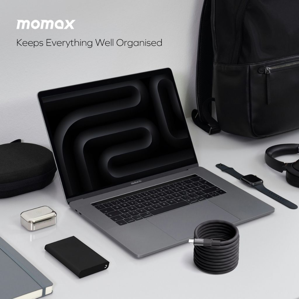 Momax Mag Link 60W USB-C To USB-C Magnetic Cable 2M