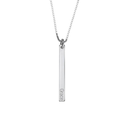 Dainty Vertical Bar Necklace