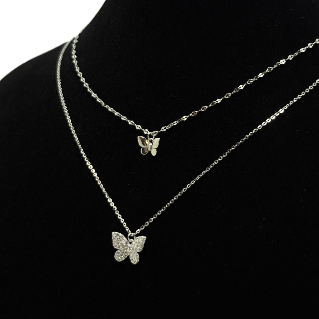 Butterfly Glow Layered Necklace