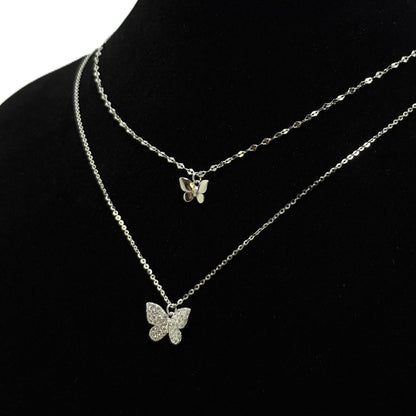 Butterfly Glow Layered Necklace