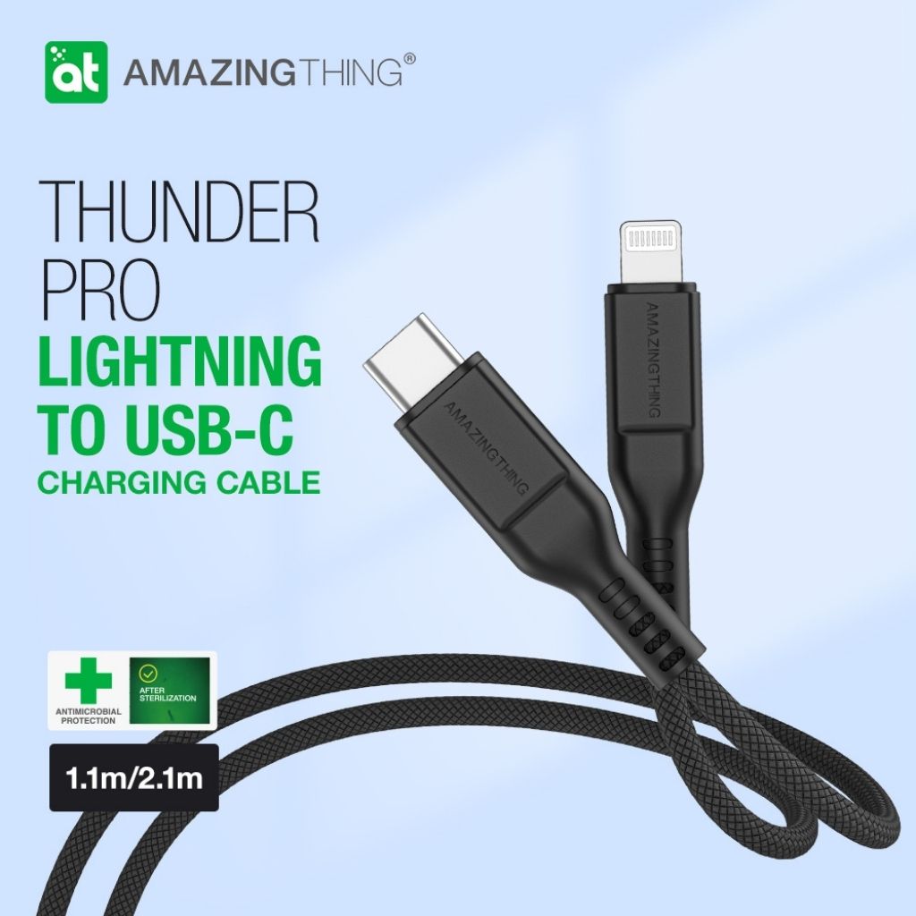 At Thunder Pro USB-C To Lightning 3.2A 30W 2.1M Cable