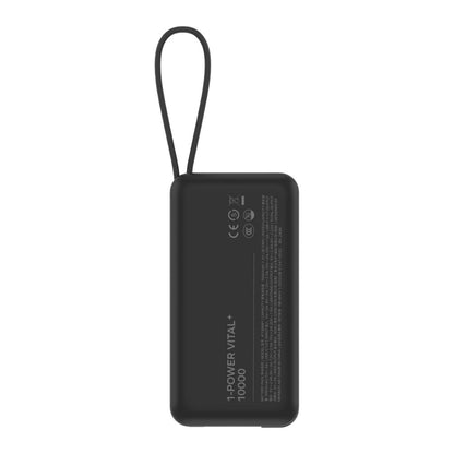 Momax 1-Power Vital+ 10000 mAh Power Bank With Built In Usb-C & Lightning Cable