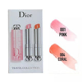 Dior Addict Lip Glow Reviver Duo Travel Collection  001 Pink 004 Coral