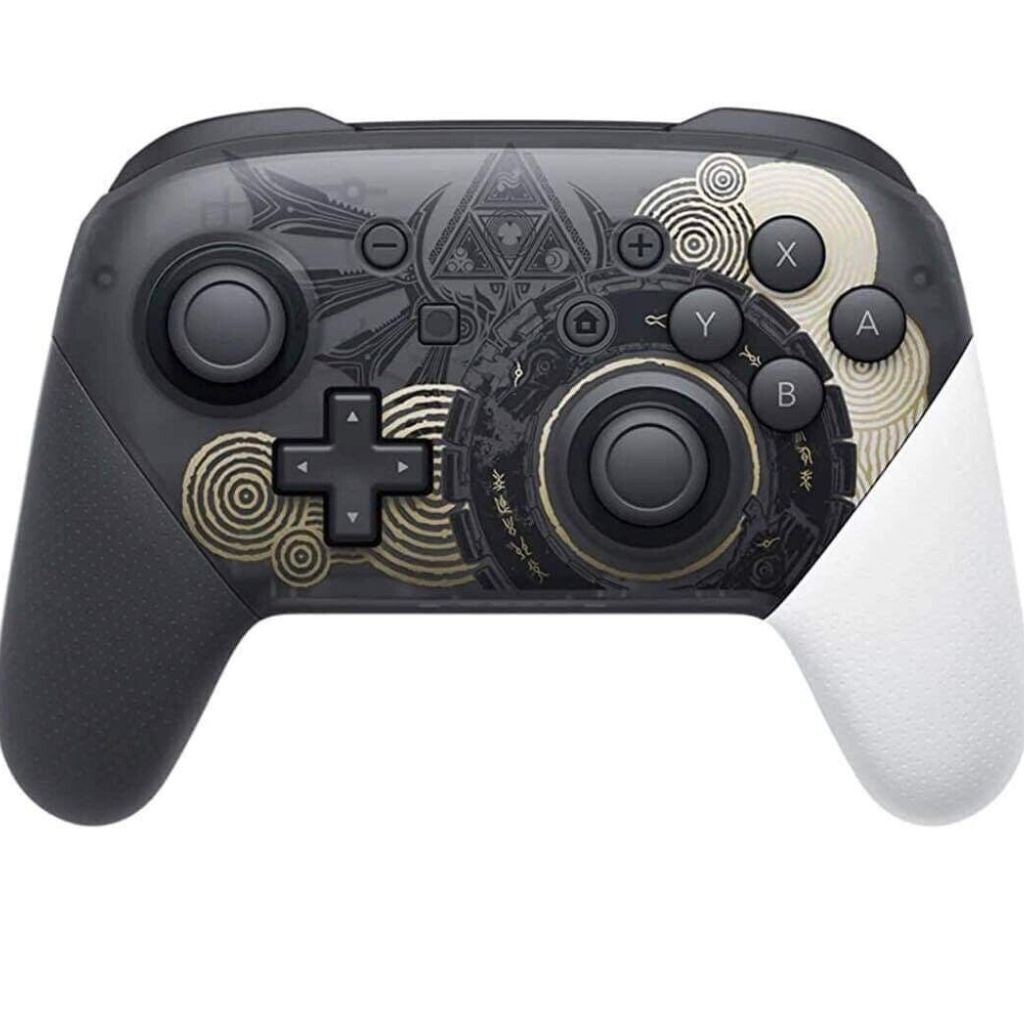 Gaming controller with intricate design on a white background