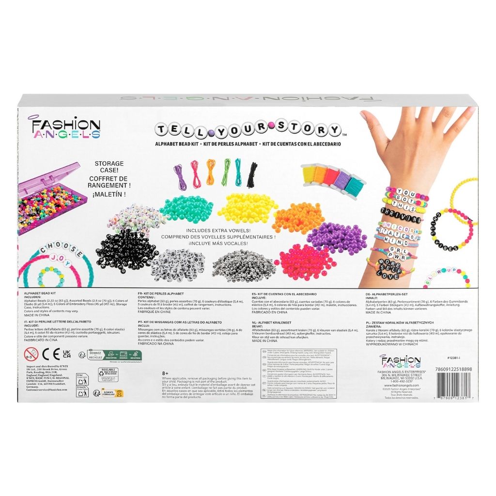 Fashion Angels Tell Your Story - 1500+ Alphabet Bead Jewellery Design Kit